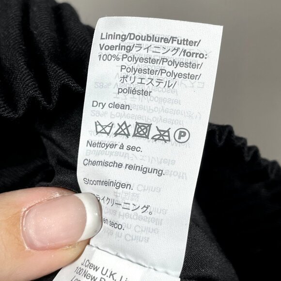 NEW J Crew Skirt Womens 00 Black Pull On A-Line Skirt classic preppy - Picture 7 of 10